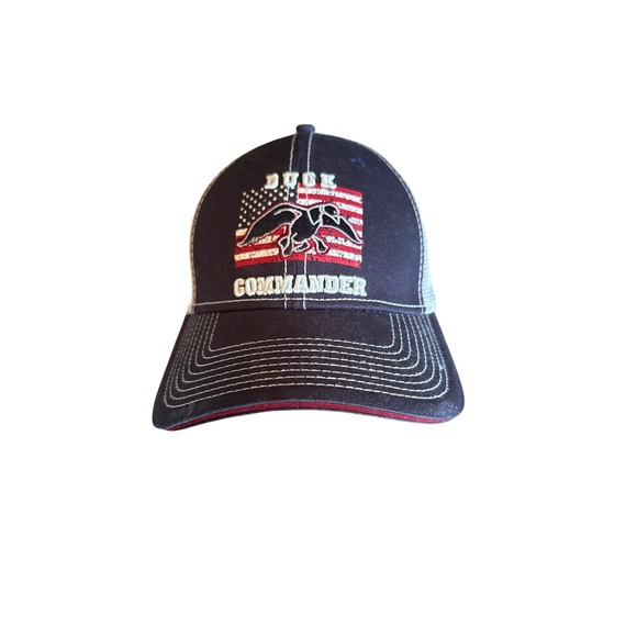 Duck Commander Hat American Flag Trucker‎ Cap Patriotic Hunting Outdoors - Picture 1 of 9